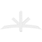 Ekena Millwork Alberta Architectural Grade PVC Gable Bracket, 60"W x 27 1/2"H x 4"D x 4"F, 11/12 Pitch GBP060X28X0404ALB00 - alternate 3